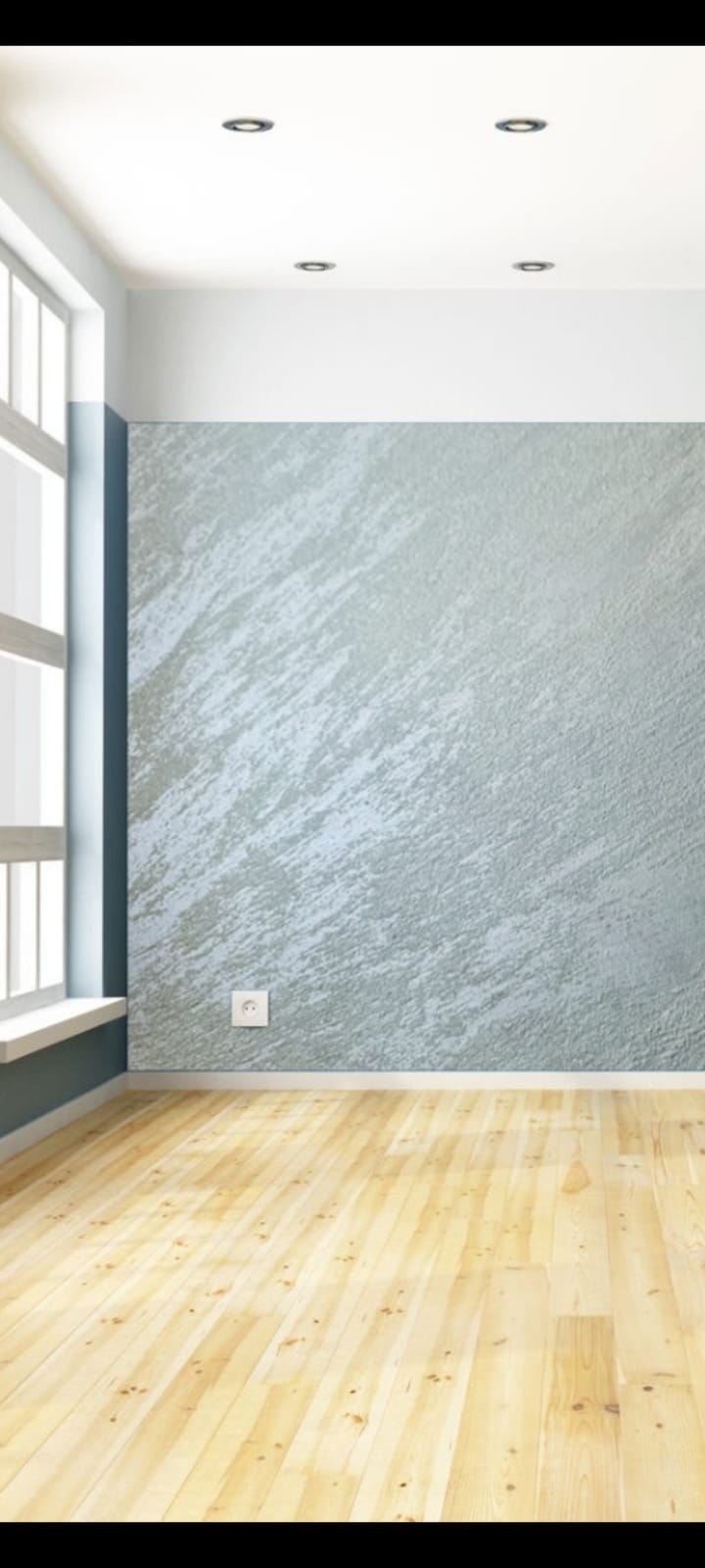 Image of a wall created using Metallic Finishes. Decomin Fiesta Metallic Art