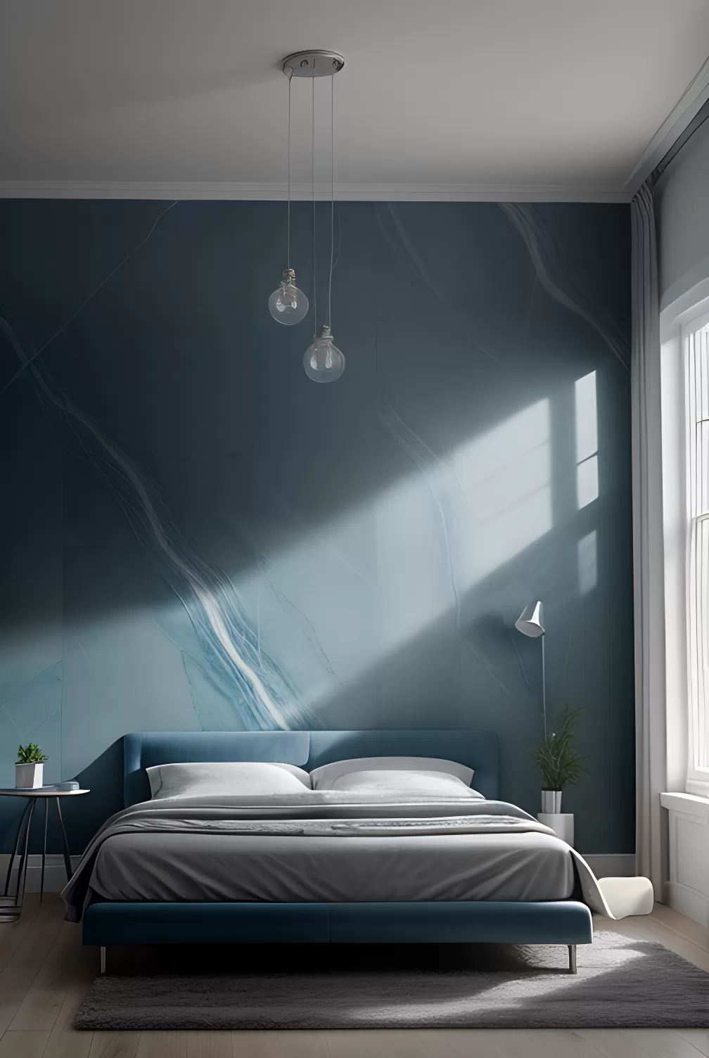 Pigeon Green Decoveno Marble Wall