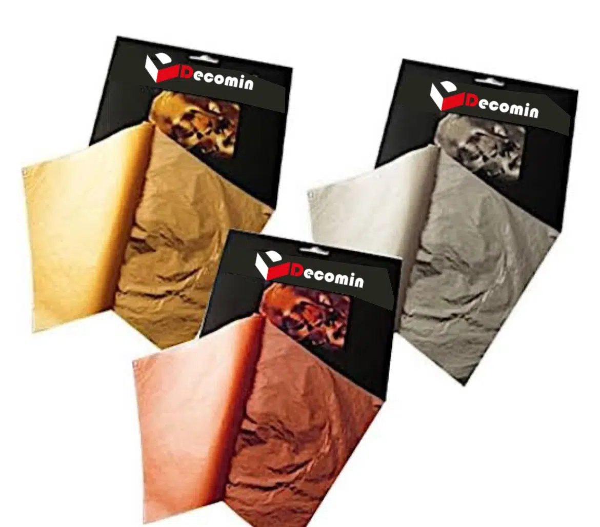 Image of the Decomin Paints Metal Leaf range