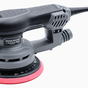 Close up side image of the Indasa Pro XS 150 sander