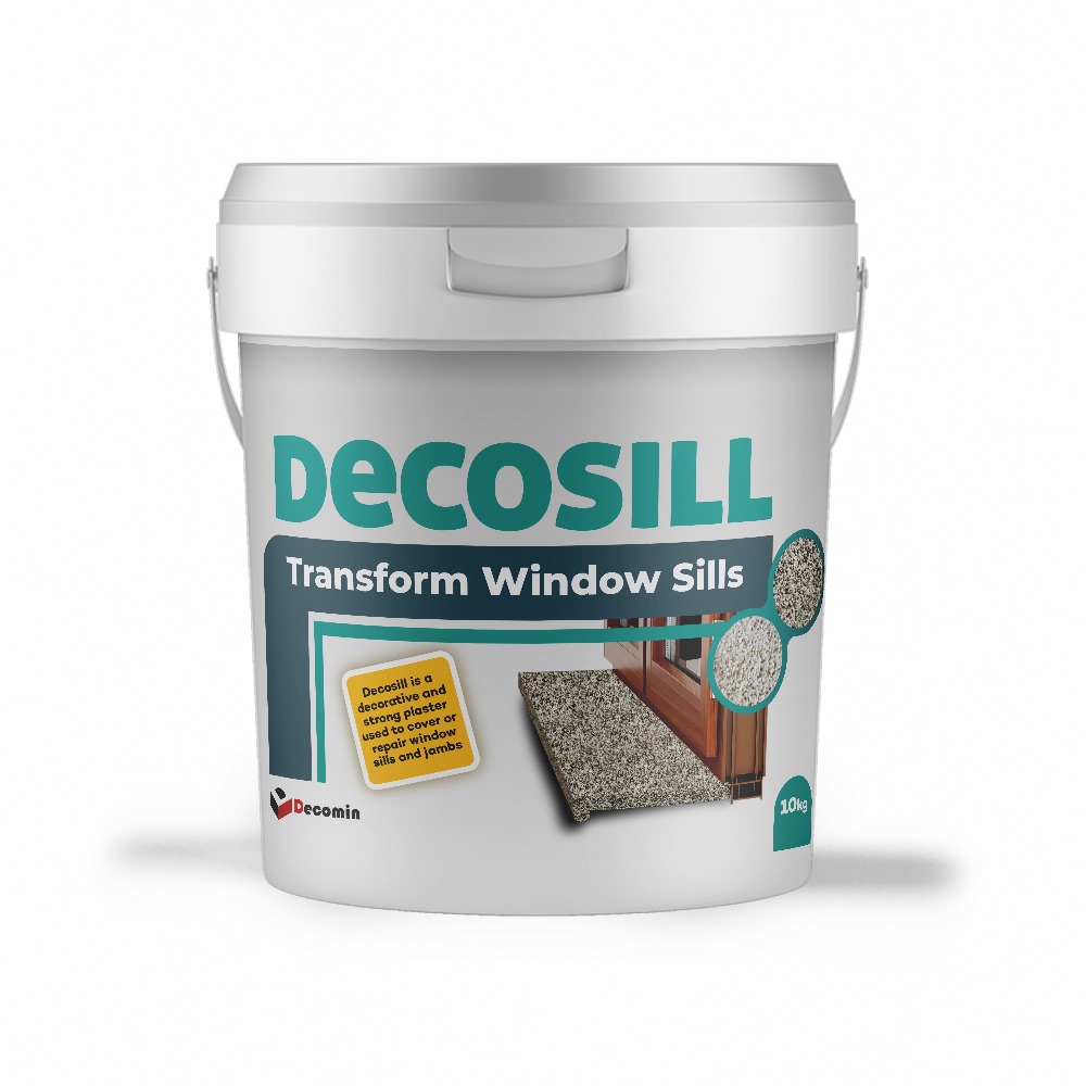 Image of a bucket of Decosill granite window sill render