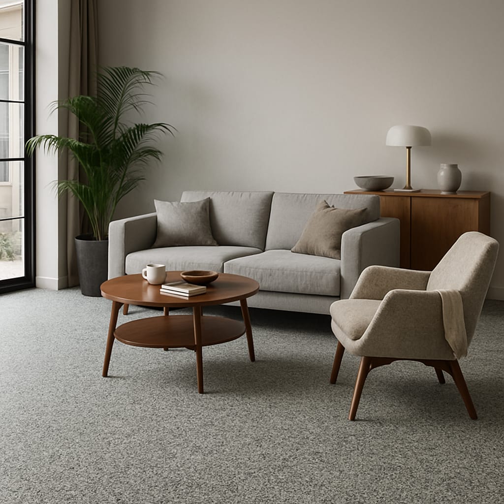 Image of a Living are floor with Decomin Stone flooring