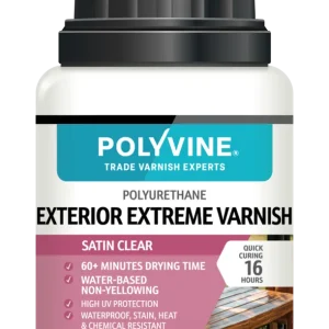 Polyvine Exterior Extreme Varnish Satin, official 100 ml pack shot (reference image)