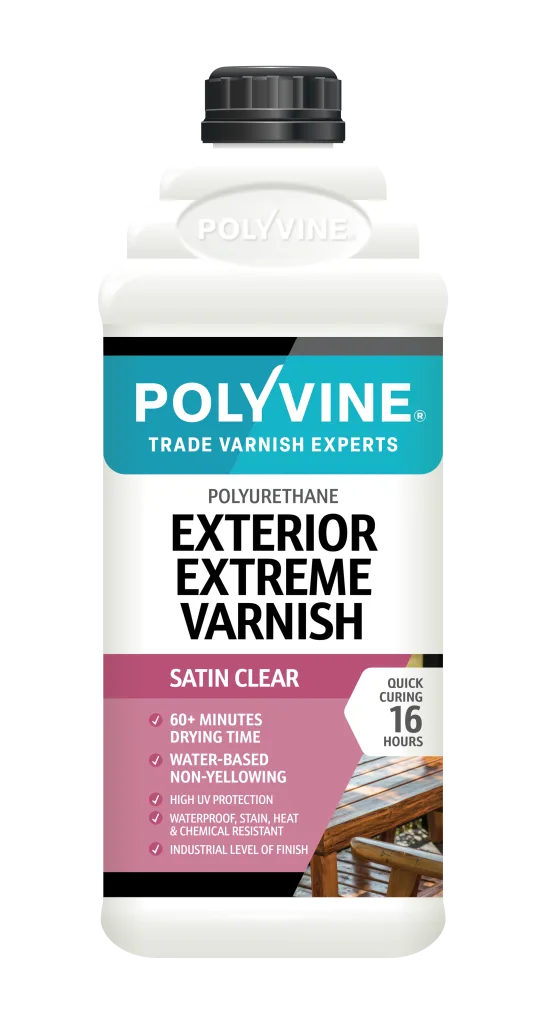 Polyvine Exterior Extreme Varnish Satin, official 2 L pack shot